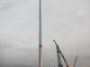 Am 10.10.2014 wurde die Windkraftanlage am westlichen Standort errichtet.