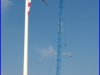 Am 3.10.2014 wurde die Windkraftanlage am östlichen Standort errichtet.